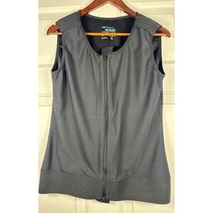Marena Recovery Black Compression Vest Post-Surgical Zipper Front XL Sleeveless